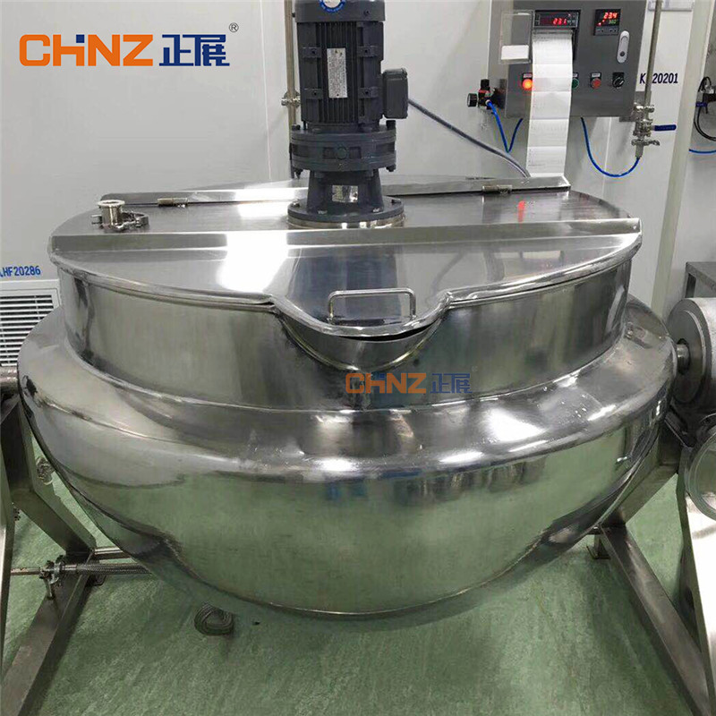 CHINZ Jacketed Kettle Serie 30L Industriell Automatesch Mixer Ausrüstungsmaschinn Mat Agitator3