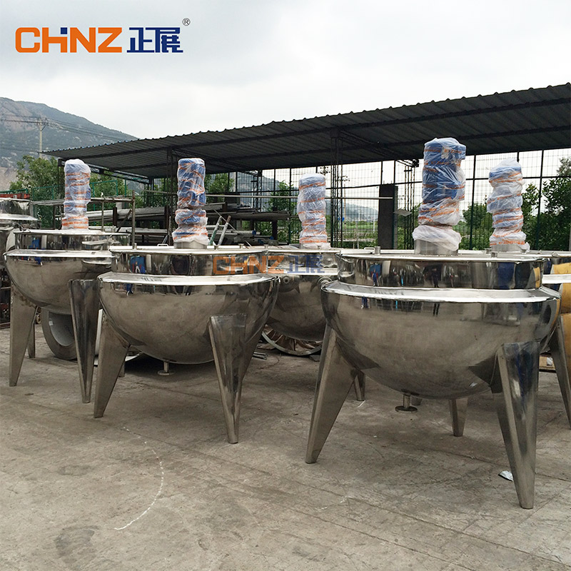 Чайнік з рубашкай CHINZ серыі 30 л, прамысловы аўтаматычны міксер, машыны для харчовай прамысловасці, абсталяванне, машына з мешалкай (2)