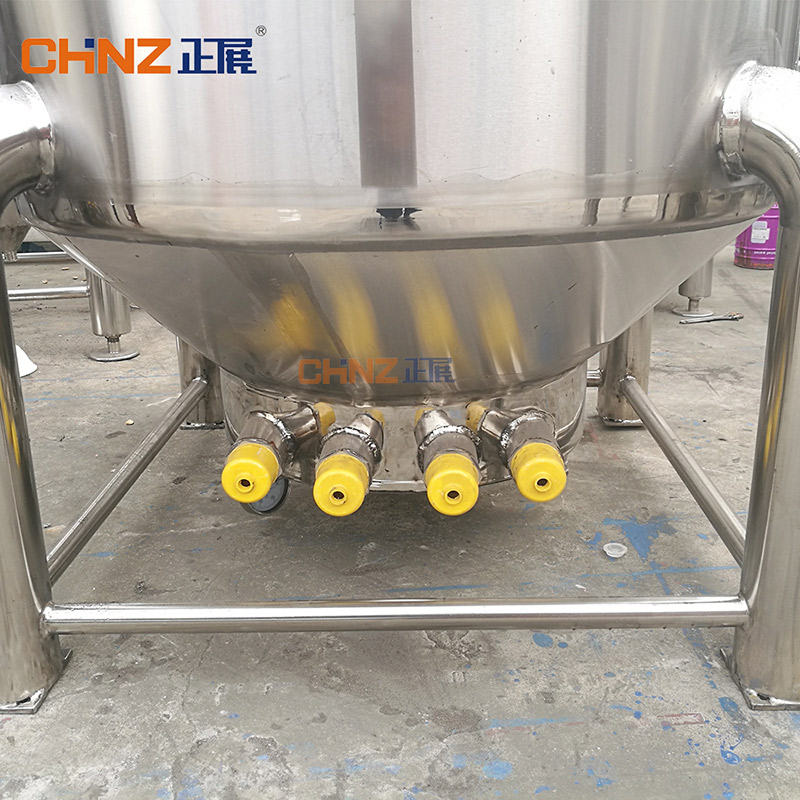 Màquina d'equip de maquinària de processament d'aliments batedora automàtica industrial de la sèrie 30L de bullidor amb camisa CHINZ amb agitador (3)