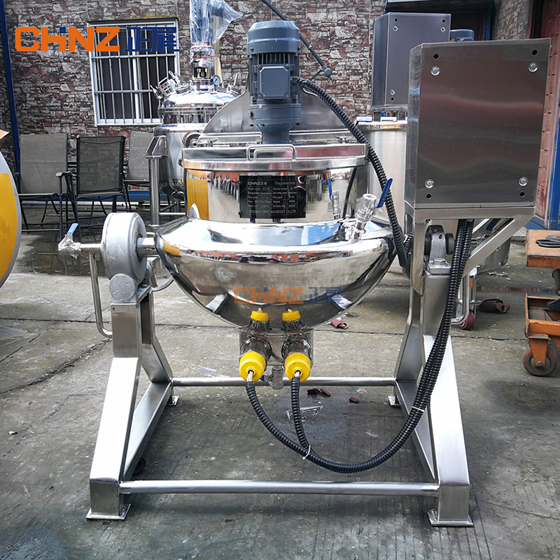 CHINZ Jaket Ketel Jeung Agitator Industrial Otomatis Mixer Pangolahan Pangan Mesin Equipment Mesin (2)