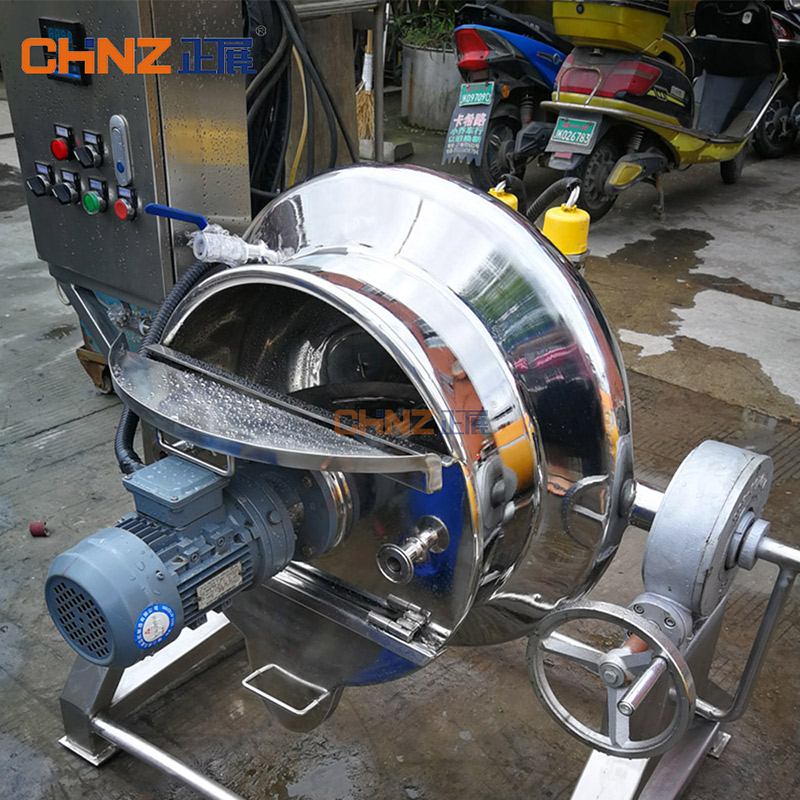 CHINZ Jacketed Kettle miaraka amin'ny Agitator Industrial Automatic Mixer Food Processing Machinery Equipment Machine (4)