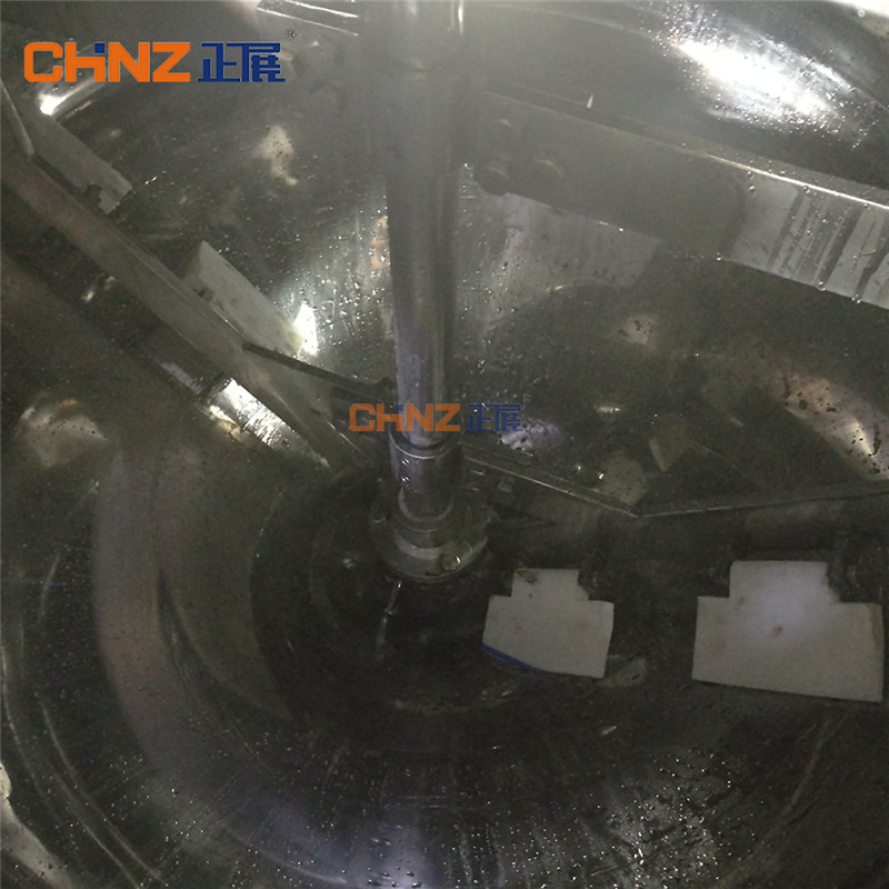CHINZ დაუბრკოლებელი ქურთუკი ჩაიდანი უჟანგავი ფოლადის ავზი სამრეწველო ავტომატური შემრევი დანადგარი დანადგარი ქოთანი 2