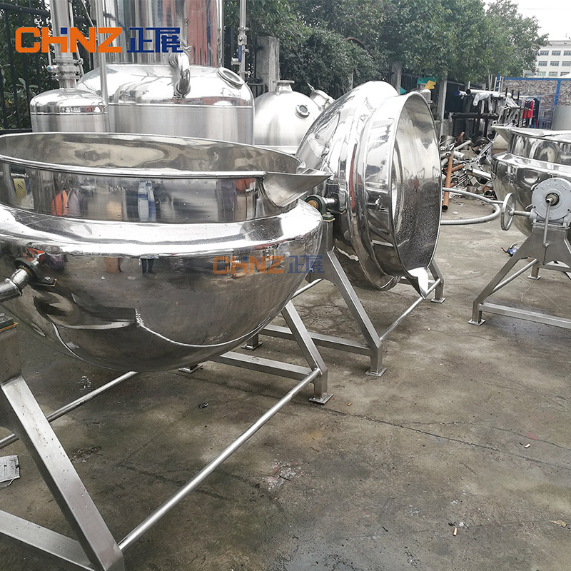 CHINZ Jacketed Kettle Series 30L Industrial Automatic Mixer Food Processing Machinery Equipment Machine With Agitator (5)